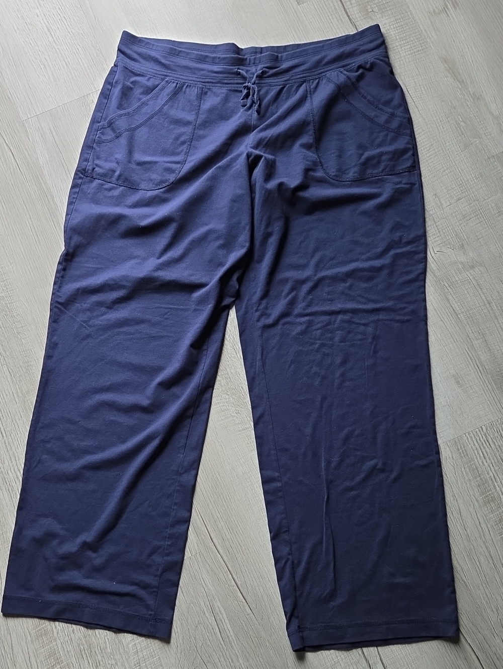 Athletic Works Navy Wide Leg Drawstring Pants XL